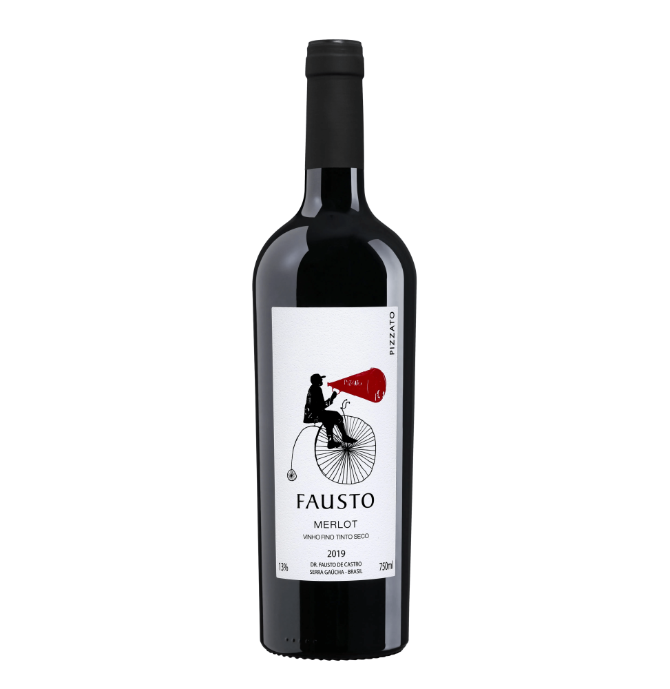Vinho Fausto (de Pizzato) Merlot 750ml