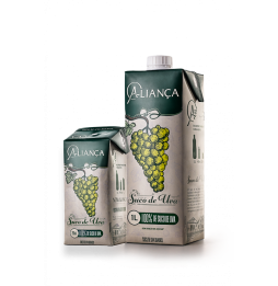 Suco de Uva Integral Aliança Branco Cartonado 1L