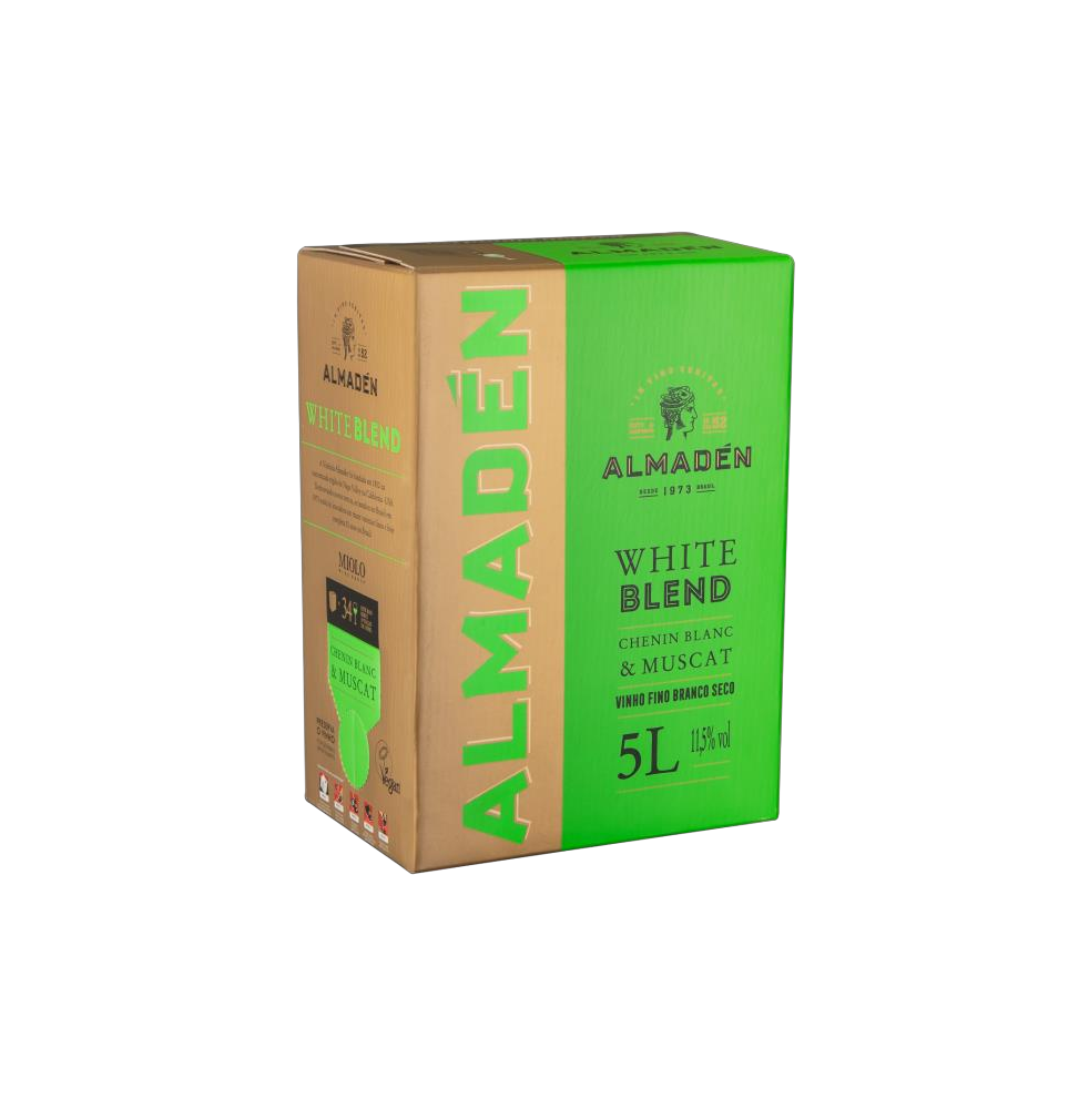 Vinho Almadén White Blend Chenin Blanc & Muscat Bag In Box 5L