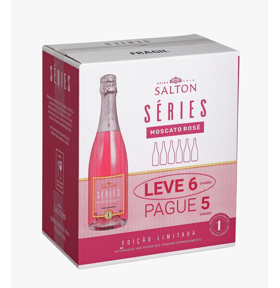 Compre 5 e Leve 6 Espumante Séries by Salton Rosé Moscato 750ml