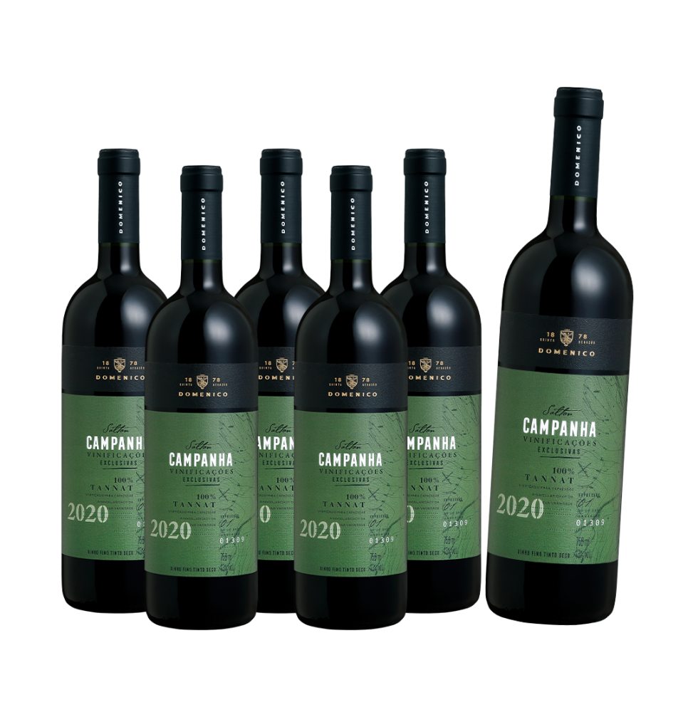 COMPRE 5 LEVE 6: Vinho Salton Domênico Campanha Tannat 750ml