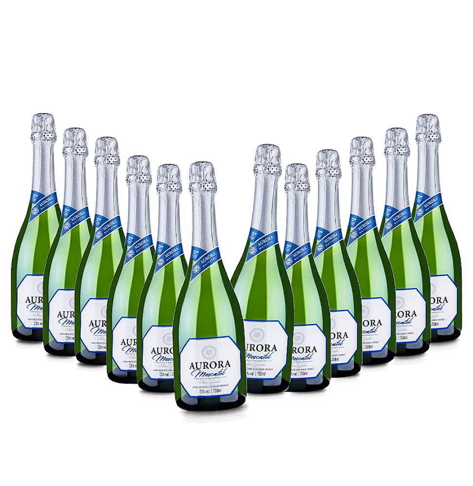 Pack 12 Espumantes Aurora Moscatel 750ml