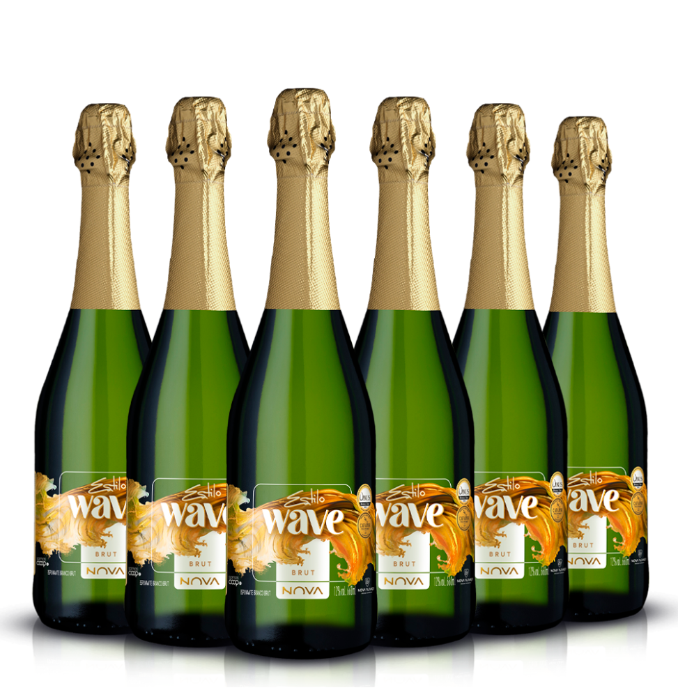 Pack Espumante Wave Brut Branco 660ml