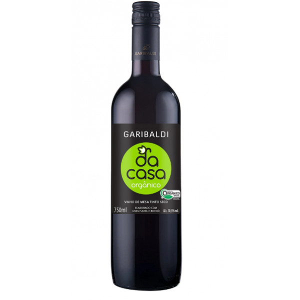 Vinho Garibaldi Da Casa Orgânico Tinto 750ml