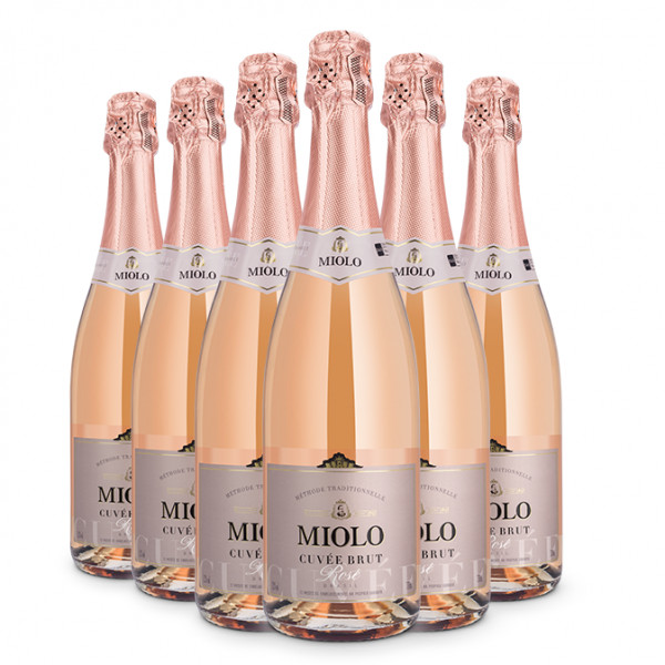 Pack Espumante Miolo Cuvée Tradition Brut Rosé 750ml