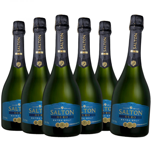 Compre 5 Leve 6: Espumante Salton Ouro Extra Brut 750ml