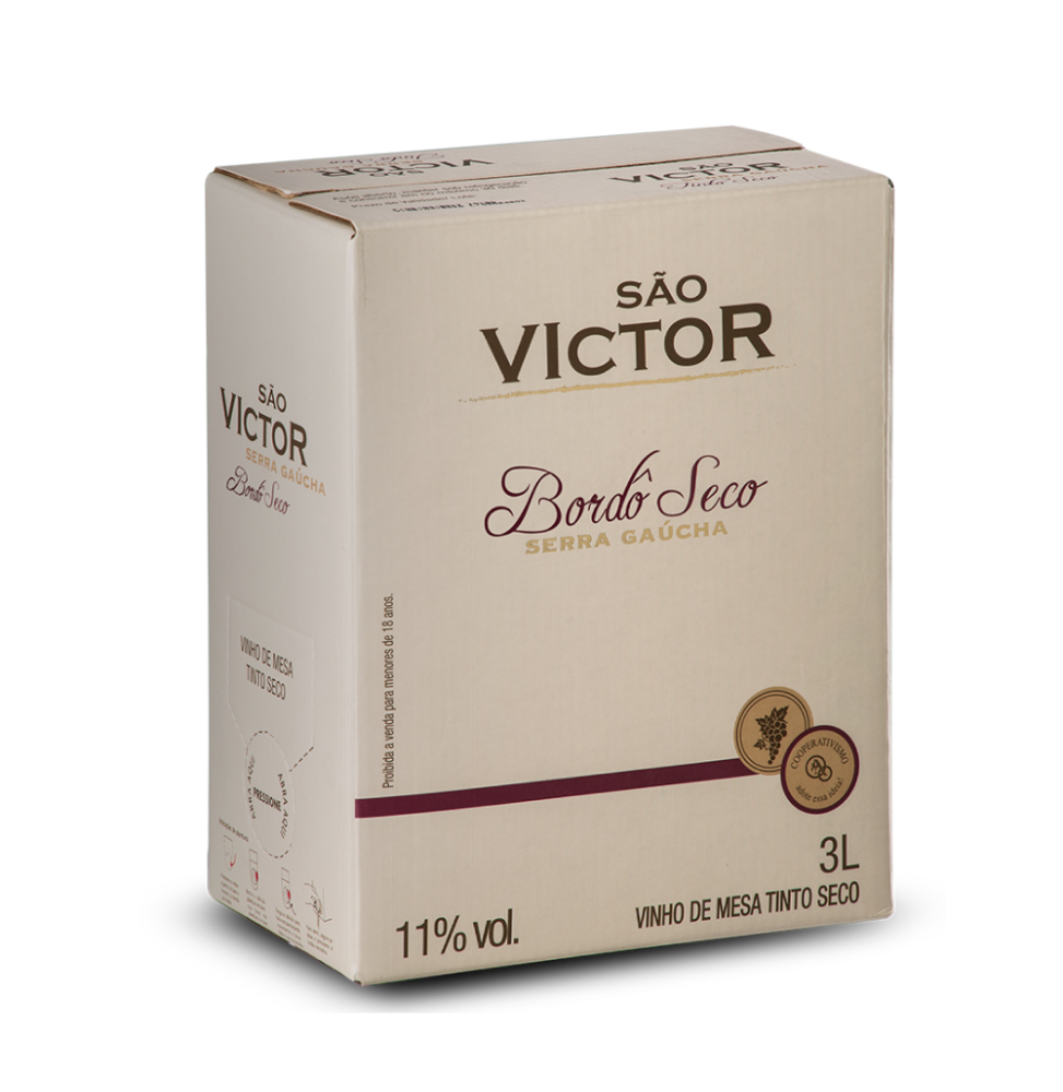 Vinho São Victor Tinto Seco Bag In Box 3L