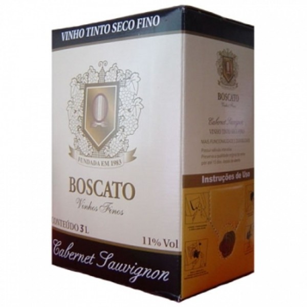 Vinho Boscato Bag In Box Cabernet Sauvignon 3L