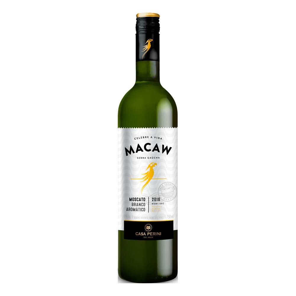 Vinho Macaw Branco Moscato Demi-Sec 750ml