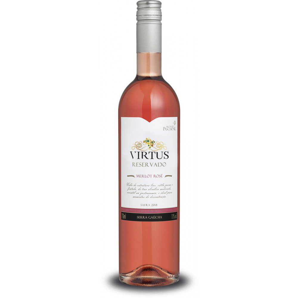 Vinho Monte Paschoal Virtus Merlot Rosé 750ml