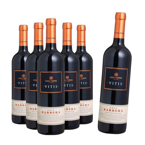 Compre 5 Leve 6: Vinho Casa Perini Vitis Barbera 750ml