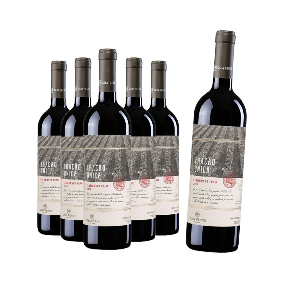 Compre 5 Leve 6: Vinho Casa Perini Fração Única Cabernet Franc 750ml