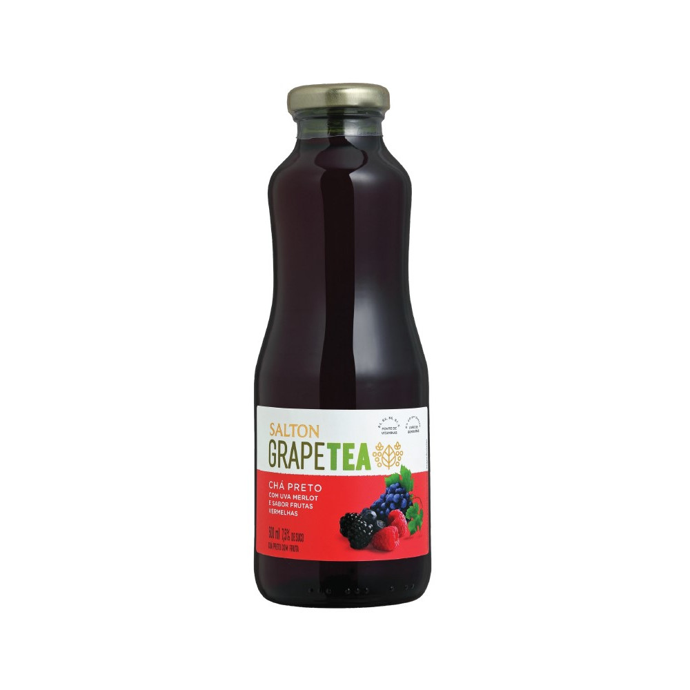 Chá Preto (frutas vermelhas e uva merlot) Grape Tea Salton 500ml