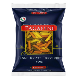 Massa Penne Rigate Tricolore Paganini 500g