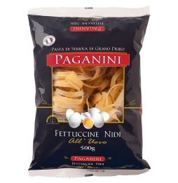 Massa Fettuccine Nidi Com Ovos Paganini 500g