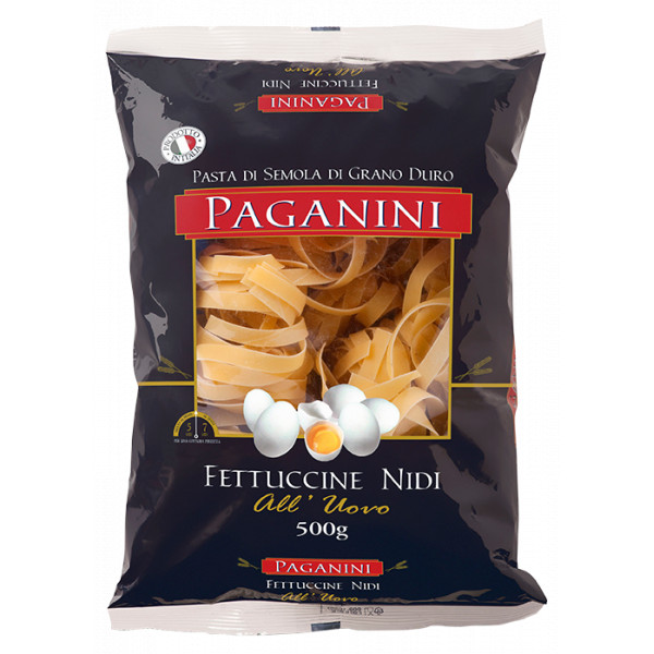 Massa Fettuccine Nidi Com Ovos Paganini 500g
